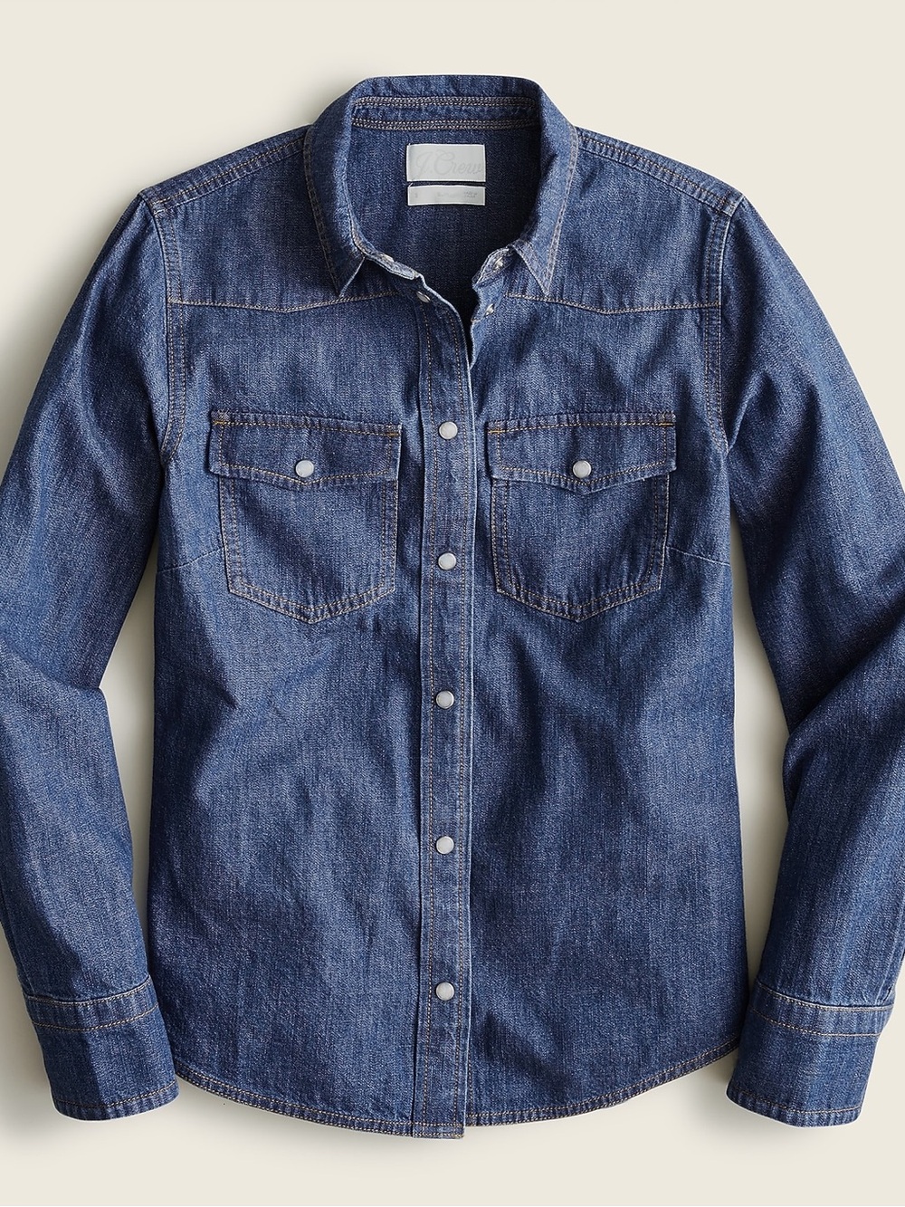 J.Crew denim chambray button down shirt FLAW